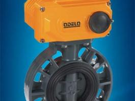 電動塑料蝶閥/電動對夾式蝶閥