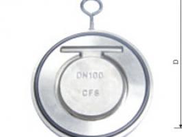 H74（H/W/X/F）超薄圓片橡膠密封對(duì)夾式止回閥