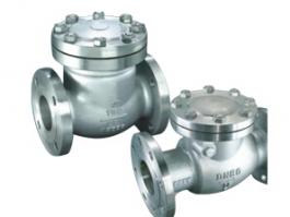 不銹鋼法蘭旋啟式止回閥