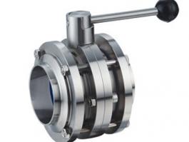 衛(wèi)生級三片式蝶閥 Sanitation three-piece butterfly valve