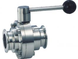 衛(wèi)生級快裝式蝶形球閥