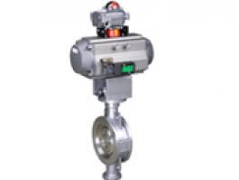 氣動對夾式硬密封蝶閥（D673H-16C）