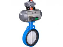 氣動對夾軟密封蝶閥（D671X-16Q）