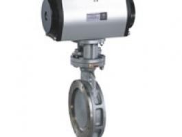 氣動對夾三偏心蝶閥（D673H-16C）